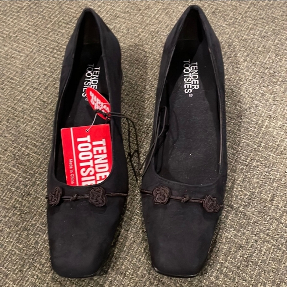 Elegant Black Women's Low Heels